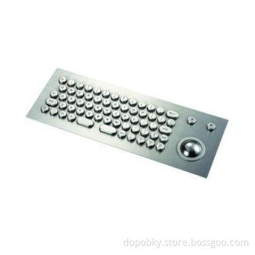 Outdoor 65keys Weatherproof Metal ATM Keyboard With Trackba